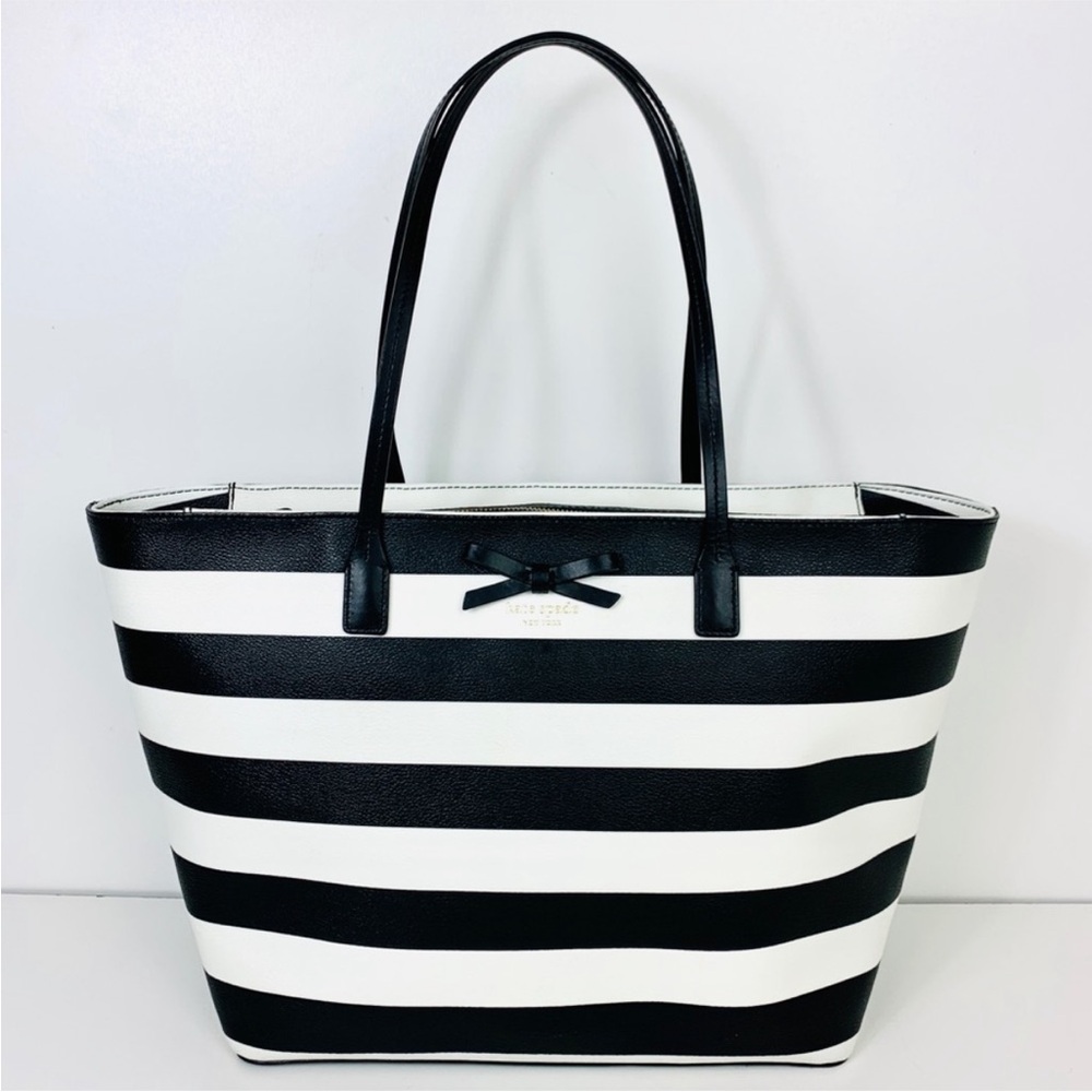 $325 Kate Spade Eden Street Stripe Margareta Large Tote